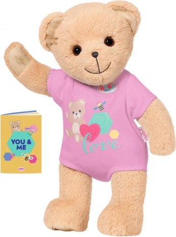 Plysset BABY BORN bamse i lyserødt outfit 36 cm