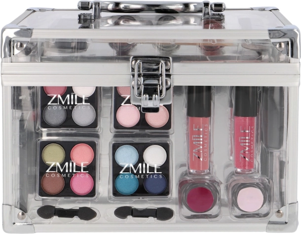 Zmile kosmetik-kuffert Acrylic – transparent makeup-sæt 42 stk.