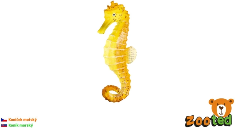 Zooted-figur af en søhest, 8 cm