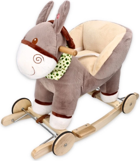 Adam Toys gyngeæsel med sæde og hjul - 1 stk.