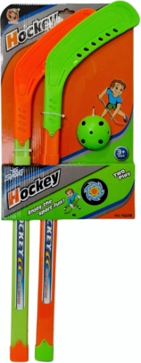 Børnehockeysæt – justerbare stave, bold og puck