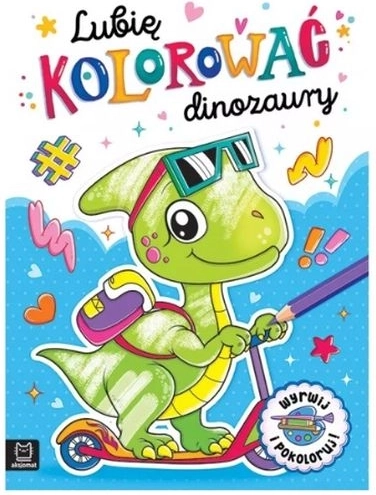 Jeg kan lide at farvelægge dinosaurer