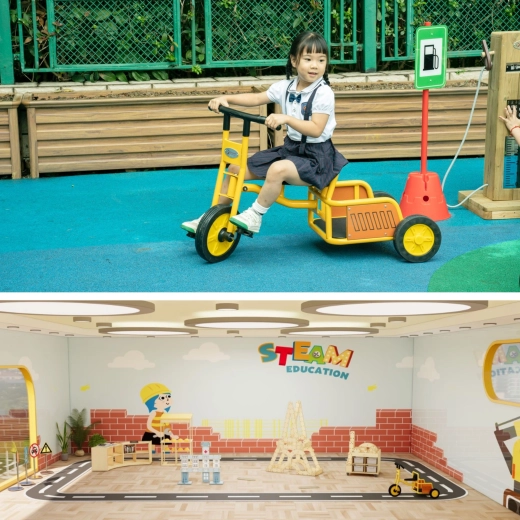 Stabile, brede hjul og behagelig styring