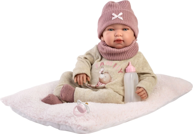 Llorens New born realistisk babydukke med lyde 44 cm