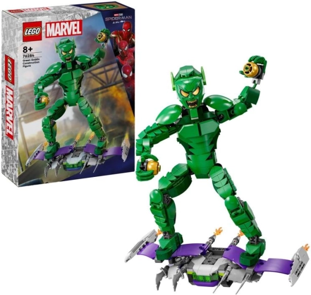 Lego Marvel-figur Green Goblin på svævebræt