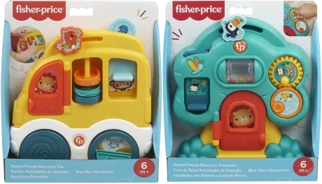 Fisher-Price Vi udforsker med dyrene – interaktivt legetøj til babyer