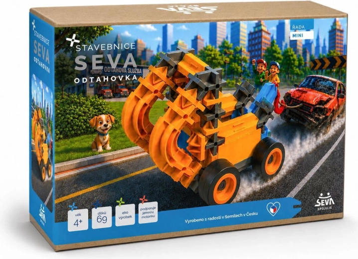 Seva mini autotransporter – byggesæt med 69 dele