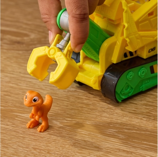 Dinosaurfrontskovl med bidefunktion