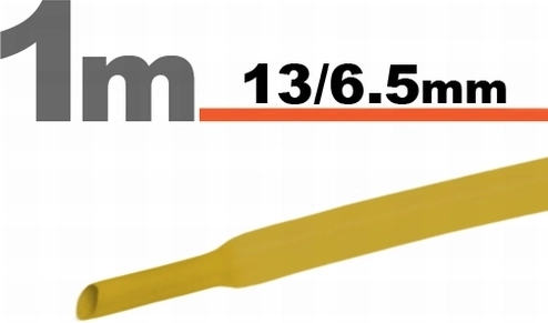 Gul krympeflex 13/6,5 mm