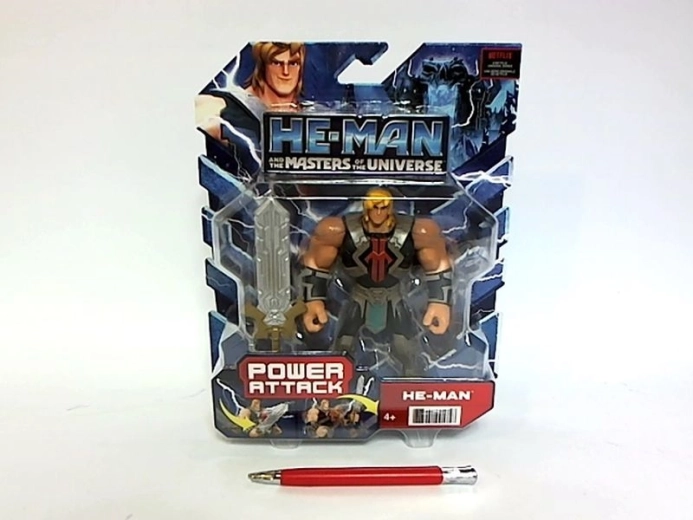 He-Man Power Attack-figur med sværd (Masters of the Universe)