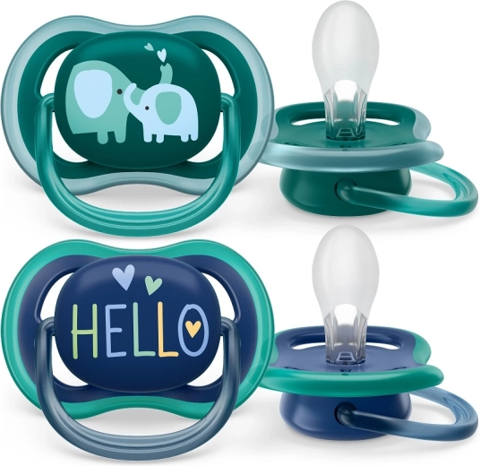 Philips Avent sut Ultra Air 18 m+ elefant (2 stk.)