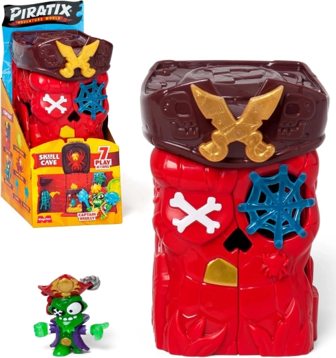 PIRATIX Adventure World hemmelig hule Skull Cave – overraskelse med figuren Captain Skully