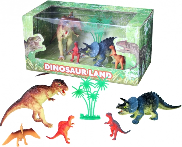 sæt med dinosaurer 5–13 cm i æske