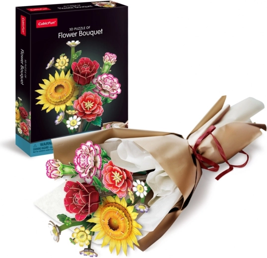 3D-puslespil – blomsterbuket