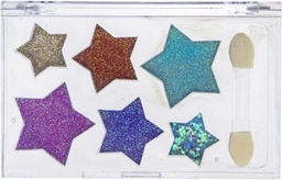 Stjerneøjenskygger med glitter