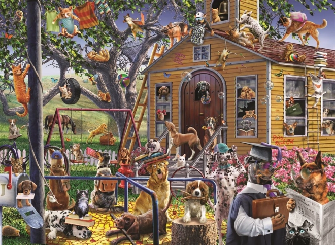Puzzle ANATOLIAN Slemme hunde 1000 brikker
