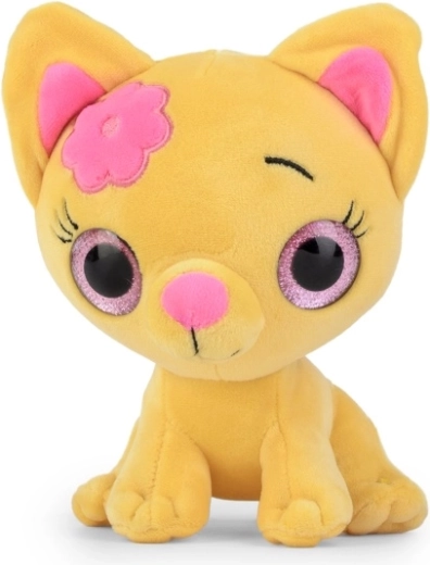 Plysset gul kat 16 cm Daffi