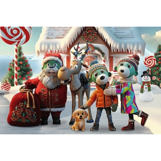 Julemotiv fra Treflik-familien