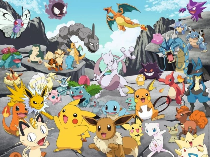 Puslespil 1500 stk Pokemon Classic
