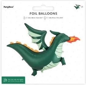 Folieballon drage 120 × 90 cm (mix)