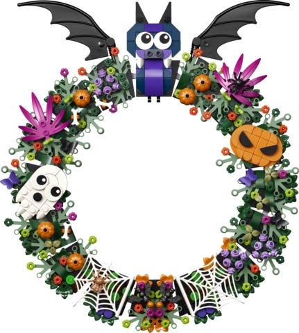 Dekorativ Halloween-krans til ophæng