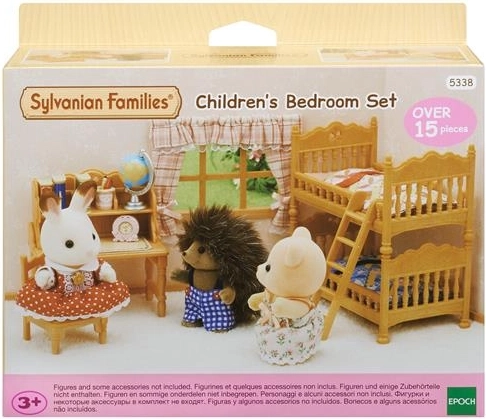 Sylvanian Families børneværelse med køjeseng