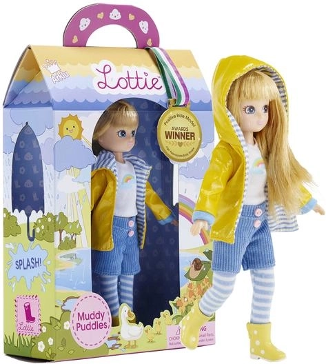 Dukke LOTTIE Muddy Puddles til regnvejr