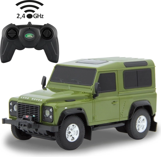 Jamara Land Rover Defender RC-bil 1:24 grøn 2,4 GHz - 1 stk.