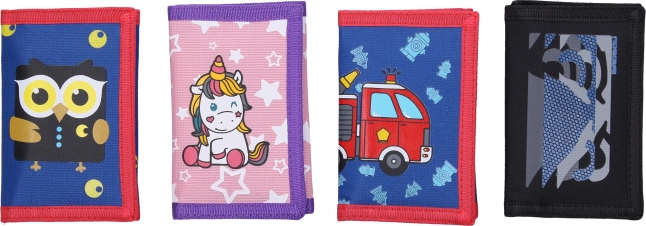 Pung med velcro 12,5 × 25 cm – mix af motiver