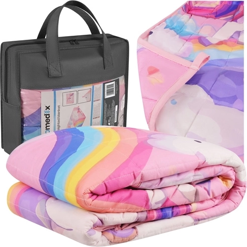 Vægtet tæppe til børn Isomedix pink 100 × 150 cm, 3 kg