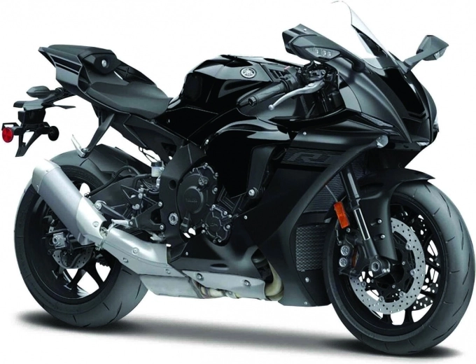 Yamaha YZF-R1 2021-model med støtteben 1/12