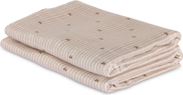 NUUROO Josefine muslin-bambusbleer stripe bow - 2 stk.