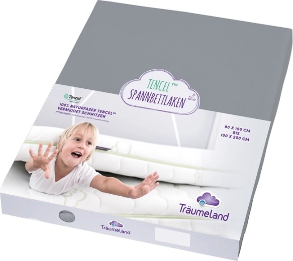 Träumeland lagen til juniorseng Tencel 90 × 200 cm, antracit