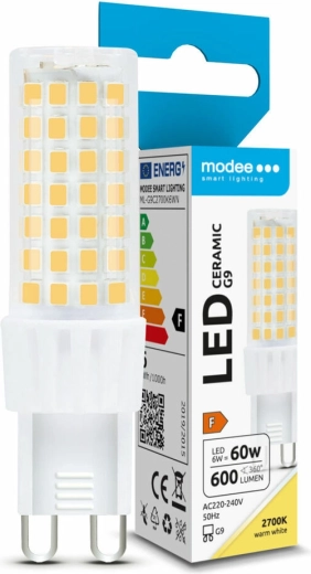 LED pære G9 6W varm hvid MODEE LIGHTING Ceramic