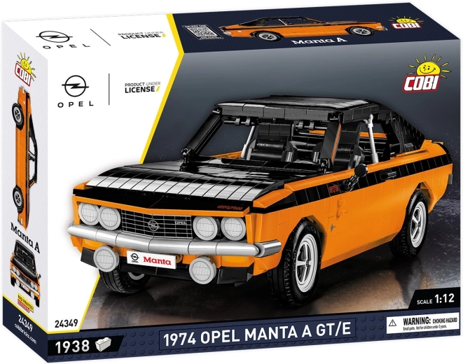 Cobi Opel Manta A GT/E 1974 byggesæt til bil i skala 1:12 (1938 dele)