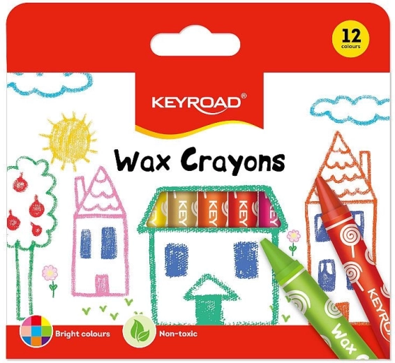 Voksfarver Keyroad 12 farver