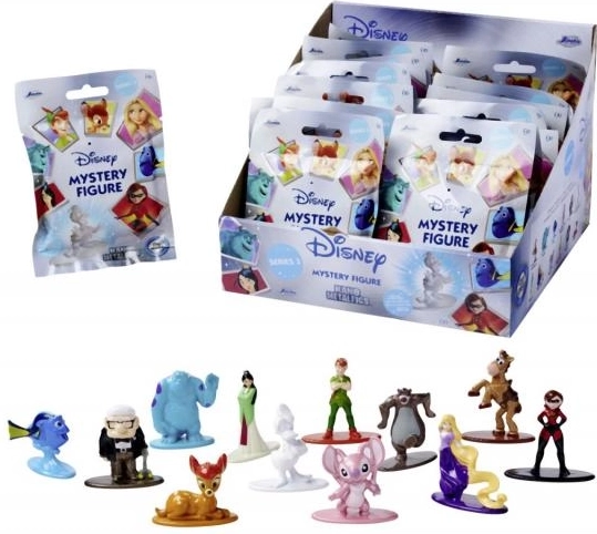 Disney nano figur i pose – metal samler mini figur 4 cm (bølge 3, 12 varianter)