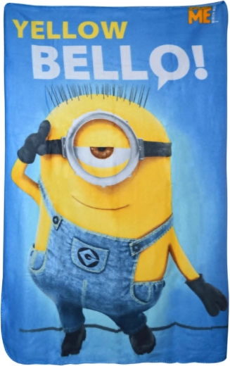Fleecetæppe Minions yellow bello! 100 × 150 cm