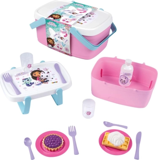 Kurv, der forvandles til et lille bord