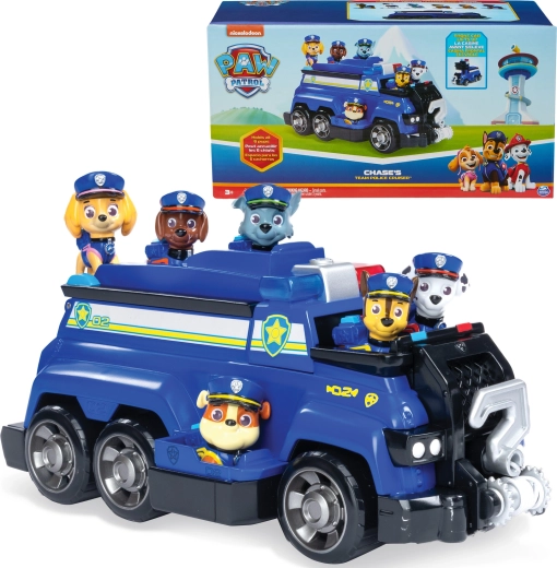 Paw Patrol stor politibil Chase med 6 figurer