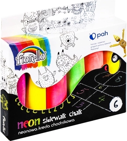 Neonkridt til børn – sæt med 6 stk.