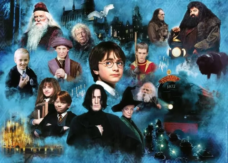 Ravensburger puslespil Harry Potter: magiens verden 1000 brikker