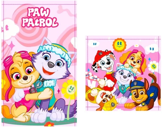 Håndklædesæt Paw Patrol (pink)