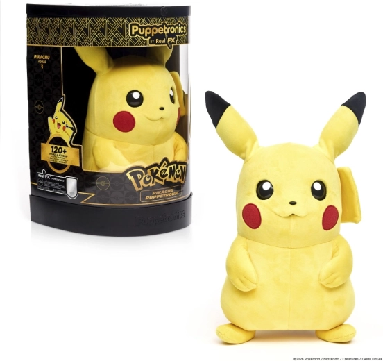 Pokémon Pikachu RealFX Puppetronic interaktiv plysbamse-dukke