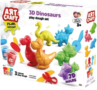 Art Craft modelleringssæt dinosaurer 168 g