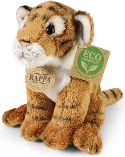 Plys-tiger siddende 15 cm, miljøvenlig
