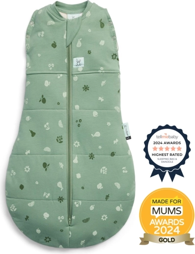 ErgoPouch svøb og sovepose 2-i-1 Cocoon Sweet Orchard 2,5 TOG (0–3 måneder, 3–6 kg)