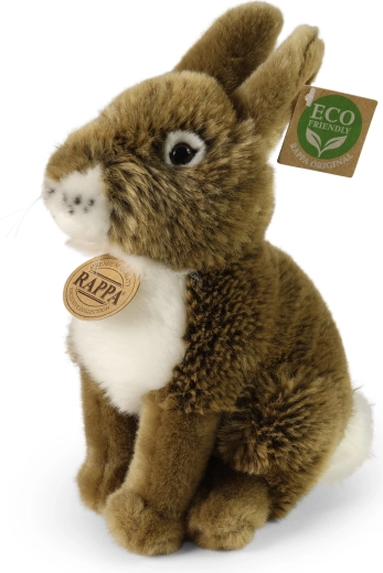 Rappa plys-kanin brun 20 cm eco friendly