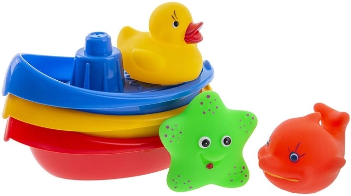 Både med badedyr, sæt med 6 stk.