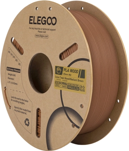 Elegoo PLA-filament med træfibre indisk eg